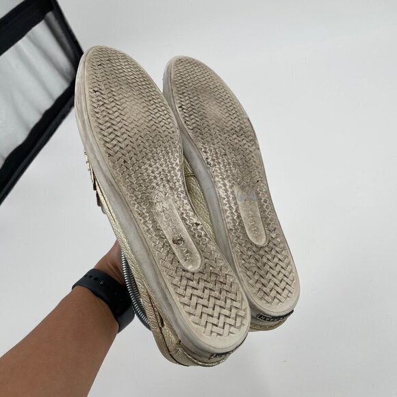 Cole Haan Grand OS Gold Metallic Leather Slip On Loafers Womens Size 9.5B - Picture 7 of 8